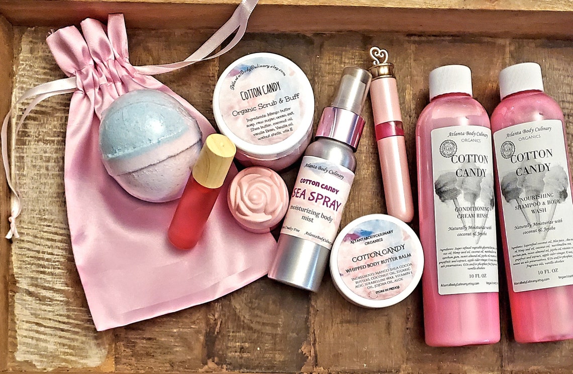 10 Pc Cotton Candy Lovers Gift Set Organic Cotton Candy Etsy