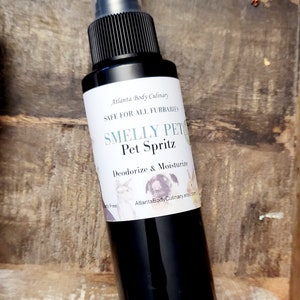 Smelly Dog organic deodorizer and conditioning mist vegan dog spray organic dog spray organic dog deodorizer organic dog conditioning spray
