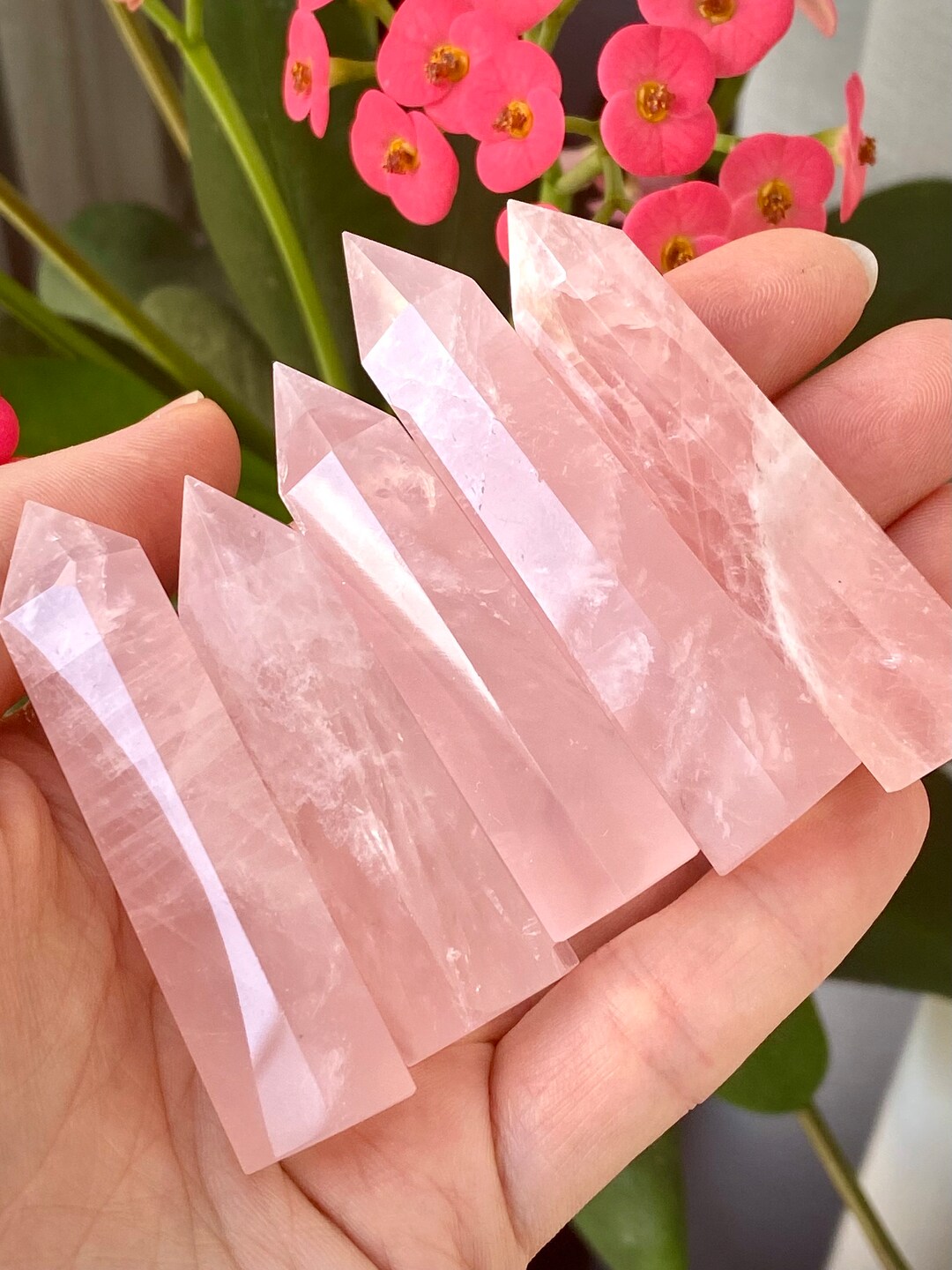Rose Quartz Point, Rose Quartz Crystal, Healing Crystals, Healing