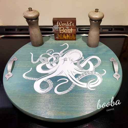 Home Sweet Home Est Date Board Serving Tray Lazy Susan Etsy