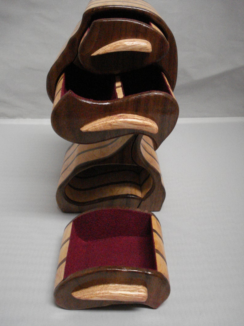 Black Walnut and Cypress Bandsaw Box