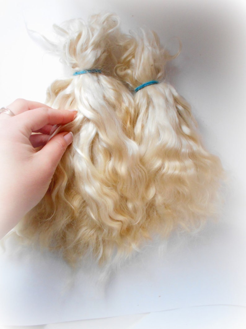 Mohair doll hair Premium Combed Blythe Hair Reborn BJD Etsy