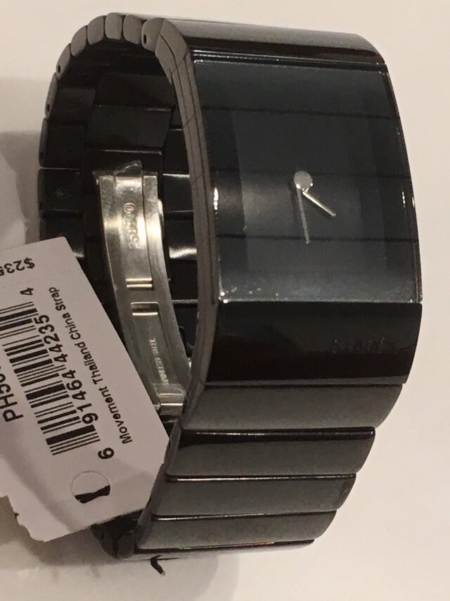 Philippe Starck Fossil PH5031 'Black Veiled', reloj de cuarzo