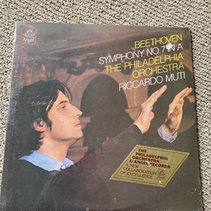 Beethoven Symphony No 7 in A, The Philadelphia Orchestra, Ricardo Muti, Angel S37538, New Sealed Vinyl LP!