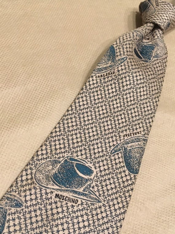 Moschino necktie made in Italy of finely woven 10… - image 2