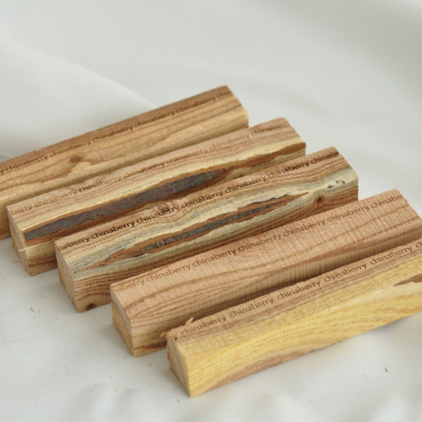 Pen Blanks, Chinaberry, (set of 5 blanks)