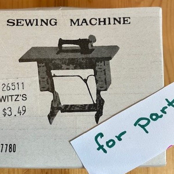 Treadle Sewing Machine, Miniature, FOR PARTS