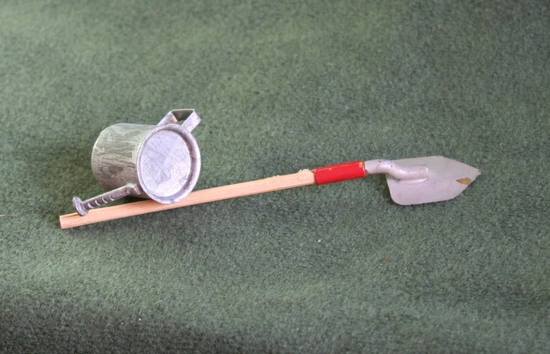 Miniature Gardening Tools: Shovel & Watering Can image 5