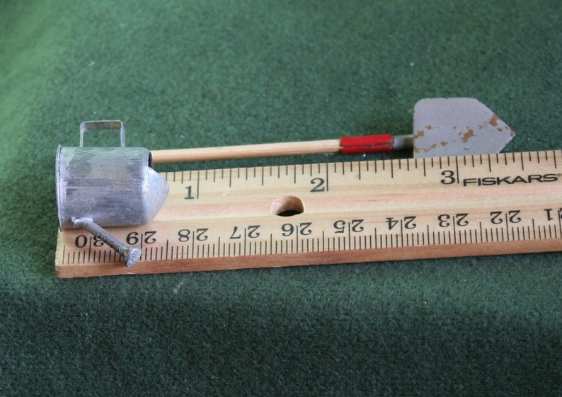 Miniature Gardening Tools: Shovel & Watering Can image 3