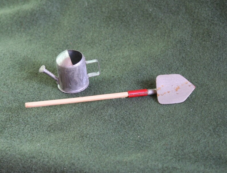 Miniature Gardening Tools: Shovel & Watering Can image 4