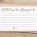 Advice for the New Mommy, Mom to Be Advice Cards, Blush Pink Gold Baby ...
