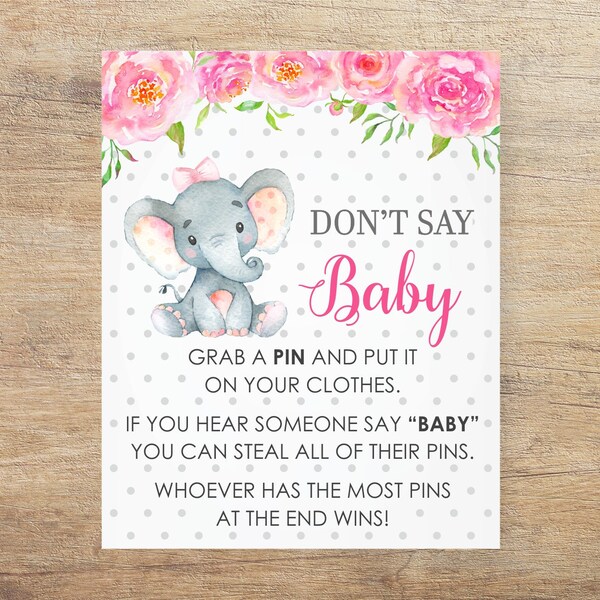 Dont Say Baby Game - Etsy