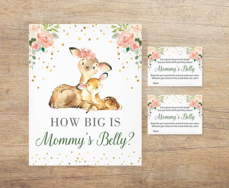 Printable How Big is Mommy's Belly Measure Mommy's - Etsy