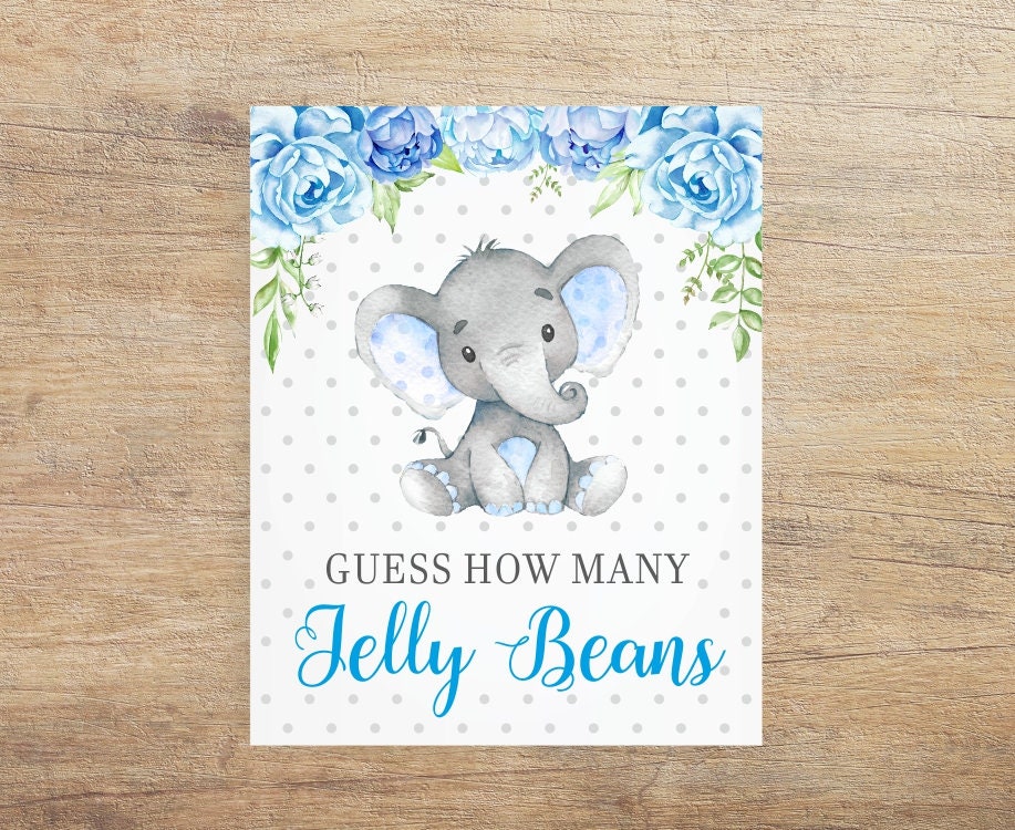 Guess How Many Jelly Beans Printable Game Cards Sign Jar of Etsy