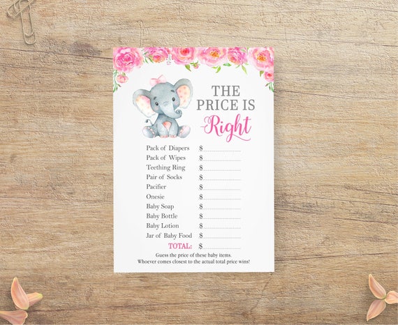 The Price Is Right Cute Baby Shower Game Guess The Price Etsy The Price Is Right Cute Baby Shower Game Guess The Price Etsy