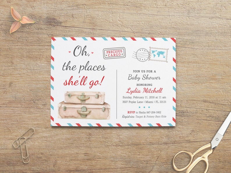 Travel Baby Shower Invitation World Baby Shower Invite Boy Etsy