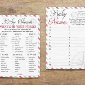 Travel Baby Shower Games, Traveling Games Package, Adventure Theme ...