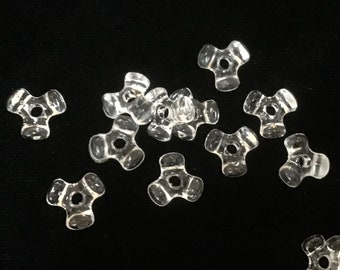 10mm Acrylic Tri Beads