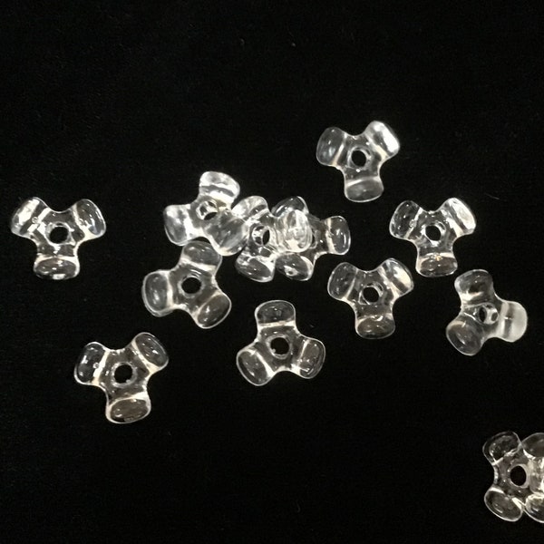 10mm Acrylic Tri Beads