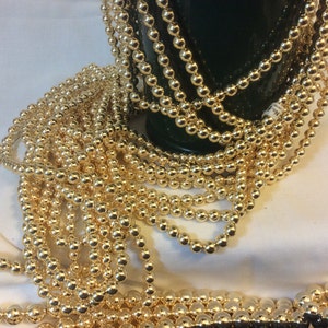 8mm Japanese Gold Metallic Beads