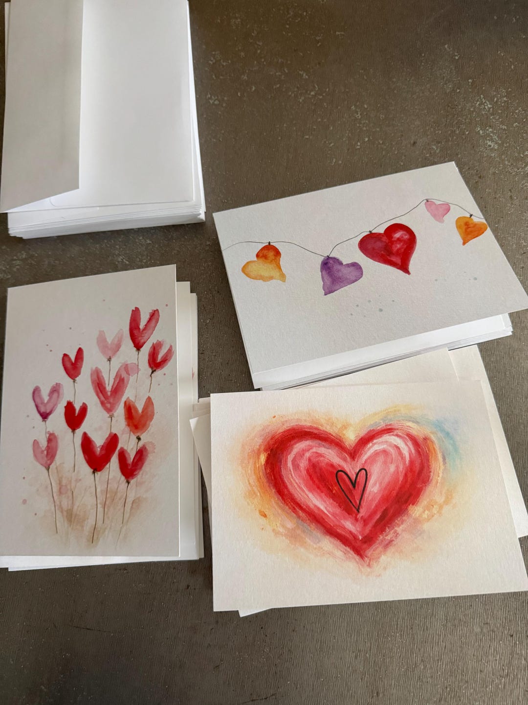 Heart Message Art Cards - Etsy