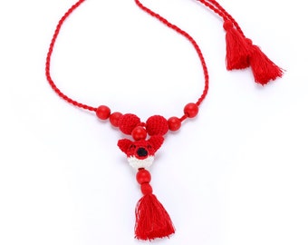 Little Kids Artisan Necklace - Red Fox