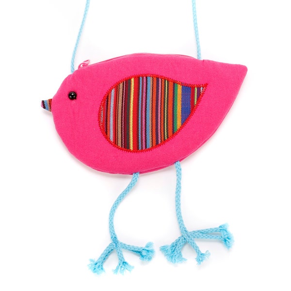 Little Girls Pink Bird Purse - (3-6y)