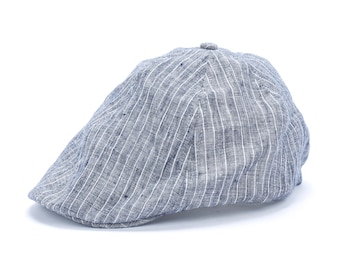 Boys Classic Newsboy Cap - ( 1-2Y) (2-6Y) Blue Stripe
