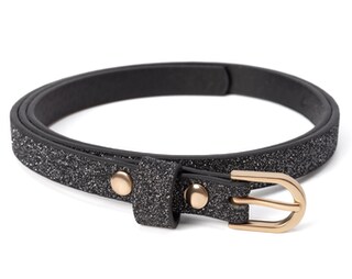 Cintura Ballerina EANAGO Per Bambine Con Effetto Glitter Oro - Regolabile Da 57 A 72 Cm, 6-15 Anni