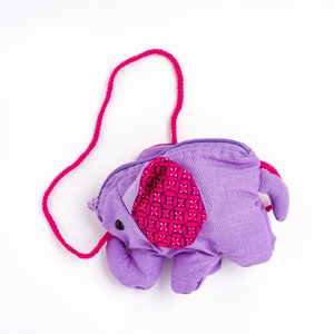 Little Girls Elephant Purse - Purple (3-6Y)
