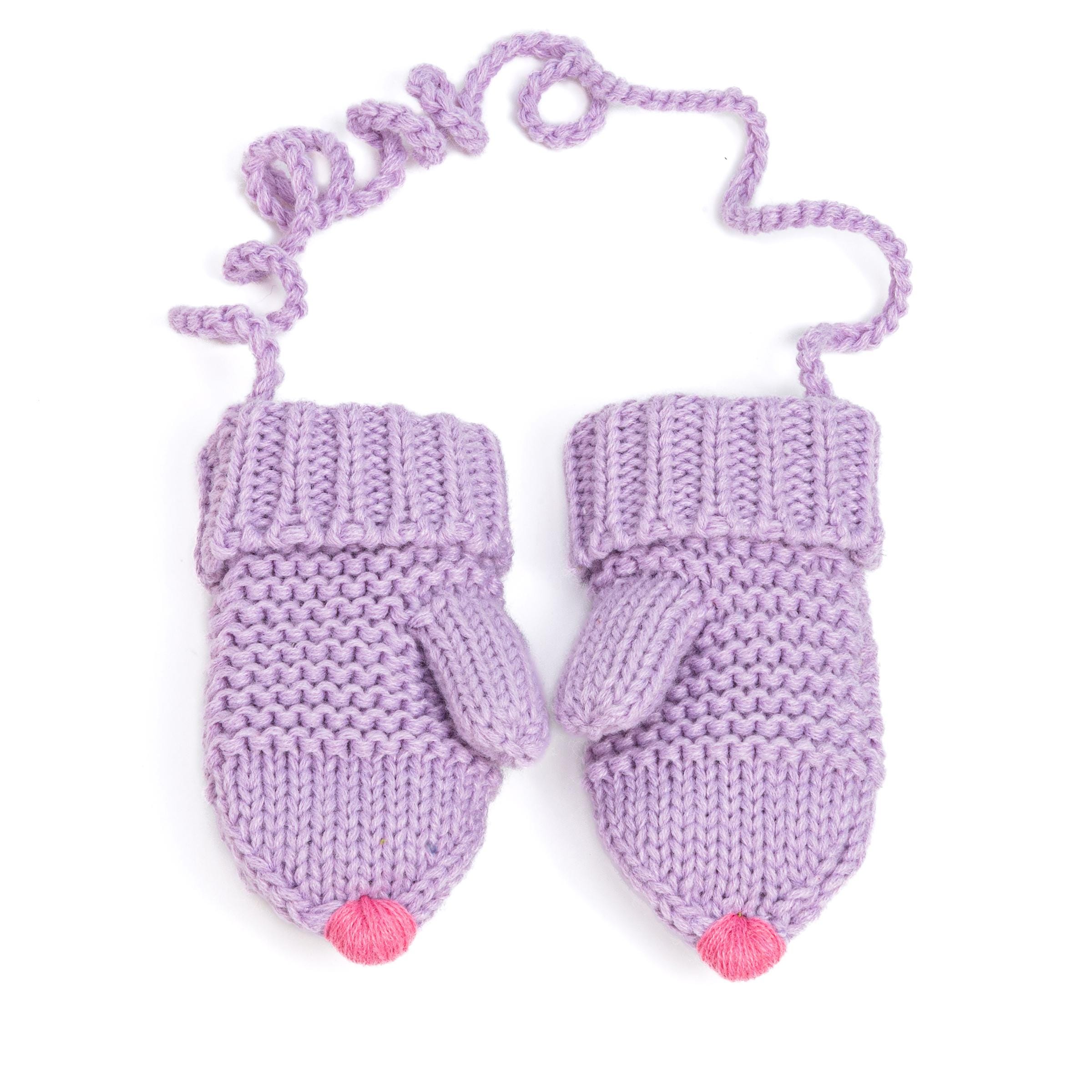 Guanti per bambini in peluche lavorato a maglia invernale da