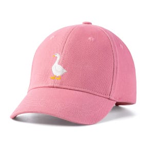 Gorra de béisbol infantil – Parche de ganso de algodón, ajuste regulable, edades de 3 a 12 años, calidad superior.
