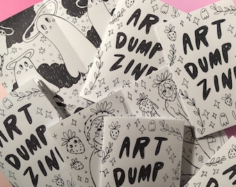 Art Dump Zine - Small Single Sheet Zine