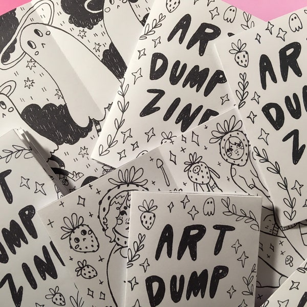 Art Dump Zine - Small Single Sheet Zine