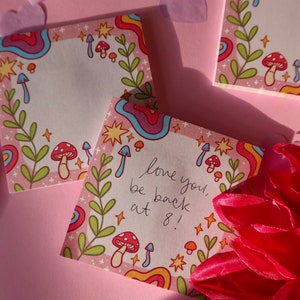 Magic Garden Sticky Note Pad - Cute Memo Pads
