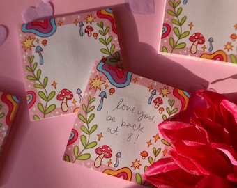 Magic Garden Sticky Note Pad - Cute Memo Pads