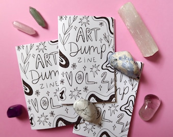 Art Dump Zine Vol. 2 - Single Sheet Art Zine