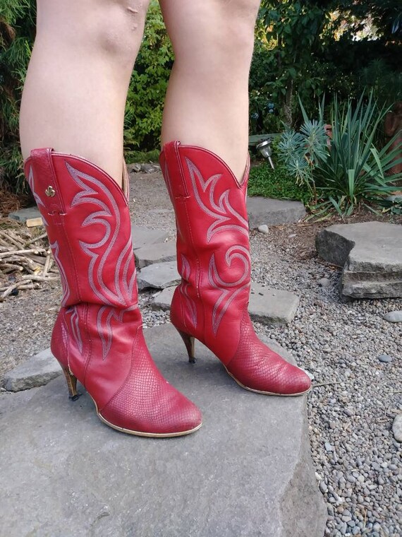 stiletto heel cowboy boots