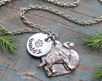 Labrador Retriever Necklace, Lab Necklace, Dog Necklace, Personalized Dog Necklace