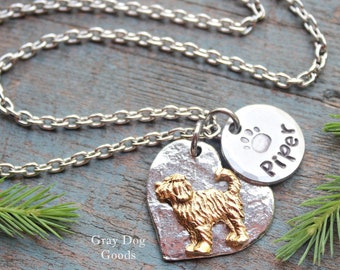 Goldendoodle Necklace, Personalized Dog Necklace, Doodle Jewelry