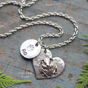 Hamster Necklace, Personalized Hamster Necklace, Hamster Jewelry