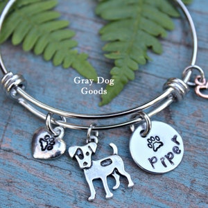 Jack Russell Terrier Bracelet, Jack Russell Jewelry, Gift For Dog Lover, Personalized Dog Jewelry, JRT Mom, Read Full Listing Details