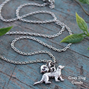 Ferret Necklace, Ferret Jewelry, Pet Ferret, Ferret Sympathy, Ferret Mom