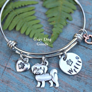 Maltese Bracelet, Maltese Jewelry, Gift For Dog Lover, Personalized Dog Jewelry, Maltese Mom, Read Full Listing Details image 5