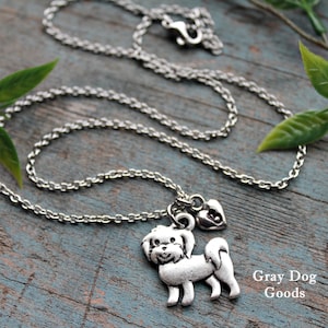 Maltese Necklace, Maltese Jewelry, Maltese Mom, Dog Necklace, Gift for Dog Lover