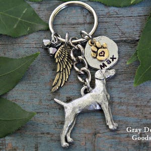Porte-clés commémoratif Braque de Weimar, Porte-clés commémoratif pour animal de compagnie, Porte-clés Braque de Weimar, Cadeau de sympathie pour Braque de Weimar, Lire les détails complets de l&#39;annonce