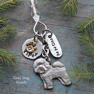 Bichon Frise Ornament, Personalized Dog Ornament, Personalized Bichon Ornament, Read Full Listing Details