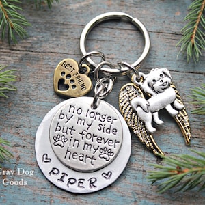 Maltese Memorial Key Chain, Maltese Remembrance Gift, Loss of Dog, Maltese Sympathy Gift, Fur Baby, Rainbow Bridge