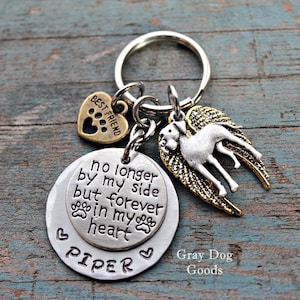 Great Dane Memorial Key Chain, Great Dane Remembrance Gift, Loss of Dog, Great Dane Sympathy Gift, Fur Baby, Rainbow Bridge