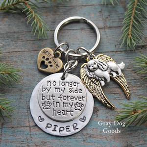 Cavalier King Charles Spaniel Memorial Key Chain, Cavalier Remembrance Gift, Loss of Dog, Spaniel Sympathy Gift, Fur Baby, Rainbow Bridge